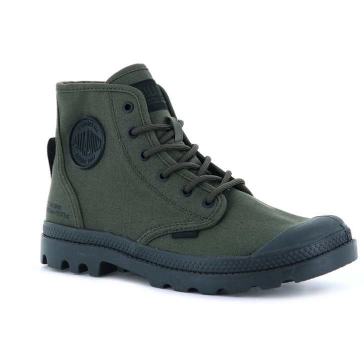 Bottes Palladium Pampa Hi Htg Supply Femme Vert | FR ZXG827H